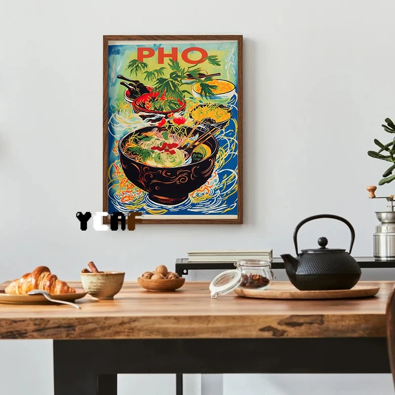 Vintage Japanese Food Poster C - Japanese Lifestyle Food review and price