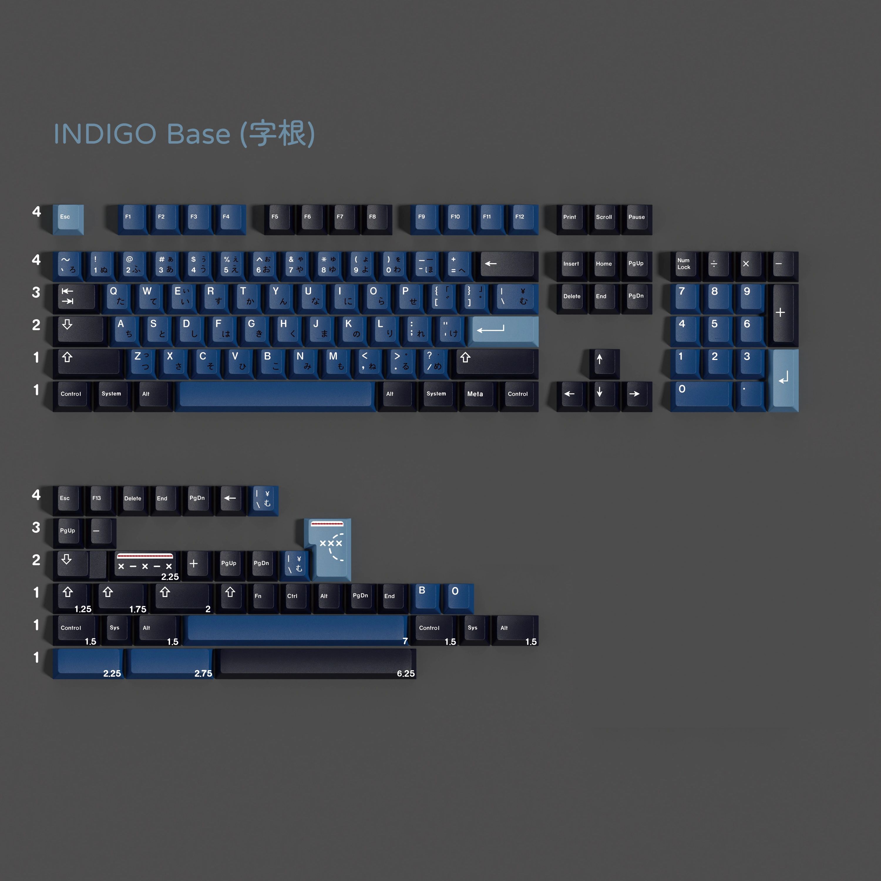 PBT GMK Indigo Keycaps Set Eng - Indigo Dye Kit review and price