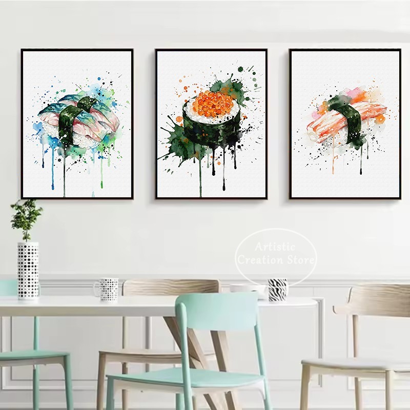 Watercolor Japanese Food Eel S - Japanese Lifestyle Food review and price
