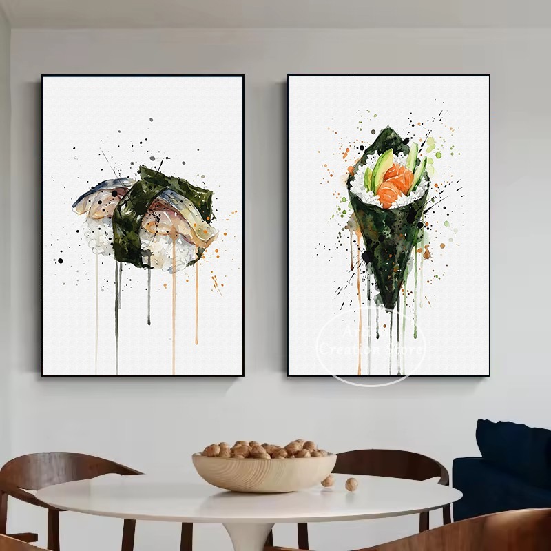 Watercolor Japanese Food Eel S - Japanese Lifestyle Food review and price