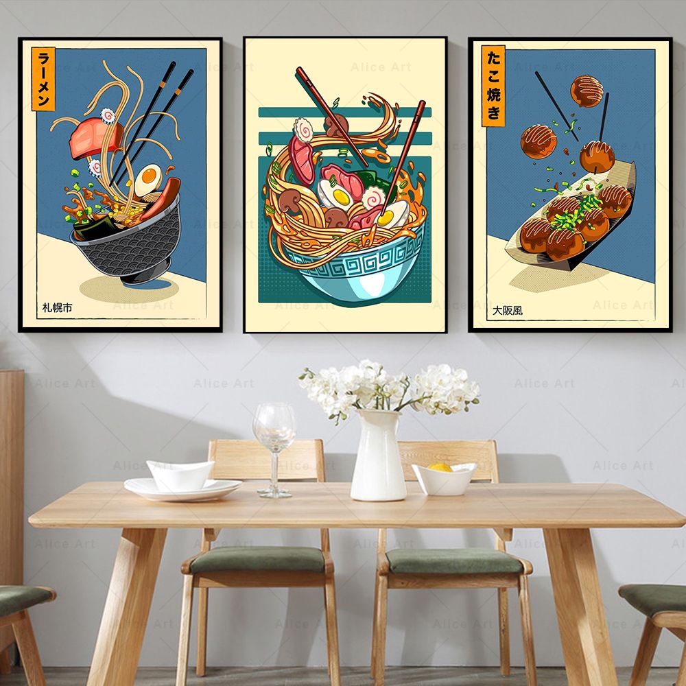 Japanese Style Poster Kitchen  - Japanese Lifestyle Food review and price