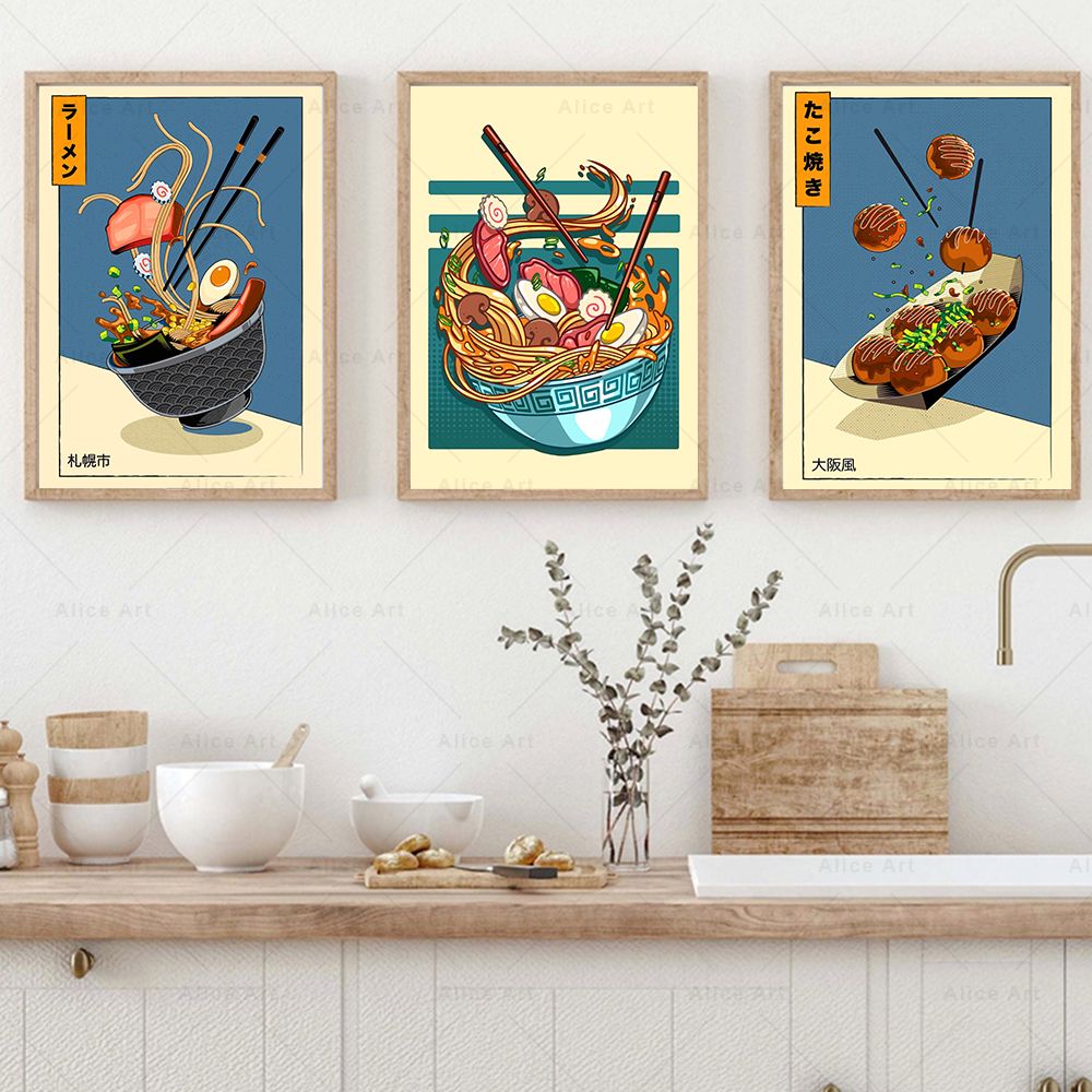 Japanese Style Poster Kitchen  - Japanese Lifestyle Food review and price