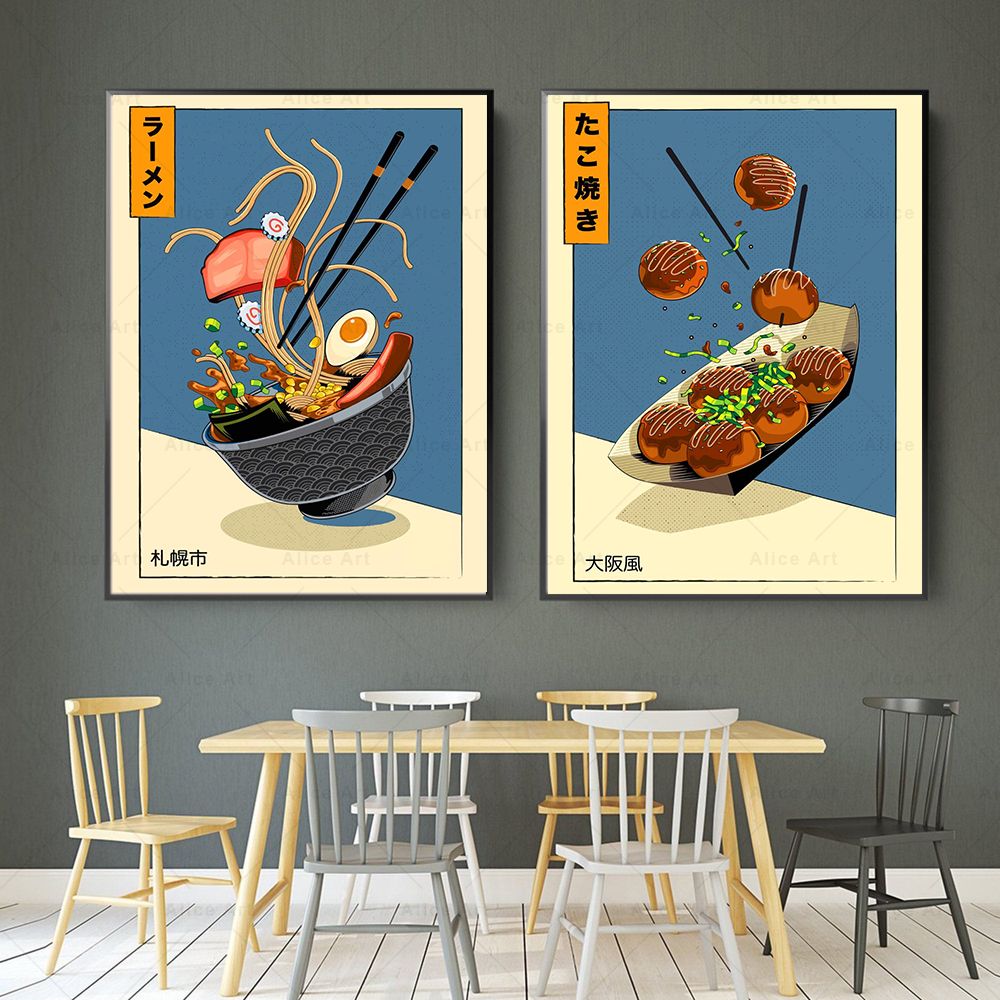 Japanese Style Poster Kitchen  - Japanese Lifestyle Food review and price